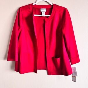 Alfred Dunner Vibrant Red Blazer